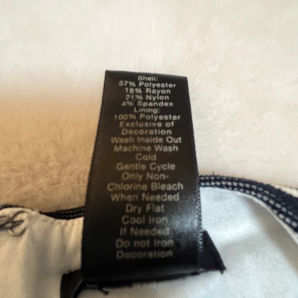 ANN TAYLOR 🌺 Black & White stripe Texture Dress SZ:6P - Picture 7 of 10